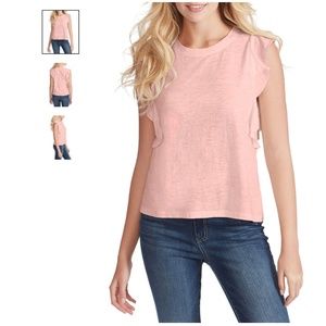 NOWT Jessica Simpson Jill Ruffle Top